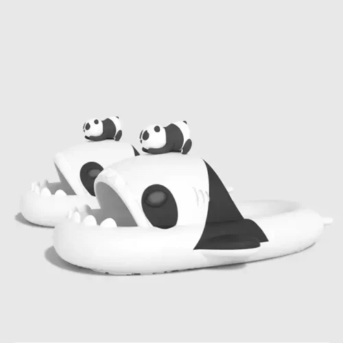 Shark Slides Panda Style for Adults